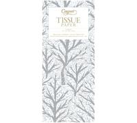 Winter Trees White Silver Christmas Caspari Tissue Wrap 4 Sheets of 70 x 50 cm Luxury Tissue Wrapping Paper