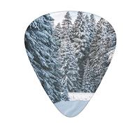 Winter Trip Printed Guitar Picks 12 Pack Picks Sampler With Storage Box For Guitar Bass Ukulele 0.46mm