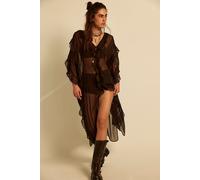 Winter Valley Kimono at Free People in Chocolate - female