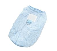 Winter Vest For Bichon, Teddy, Westie & Schnauzer - Plush Lined For Snug Warmth(Blue,M(bust40cm2.5-4kg))