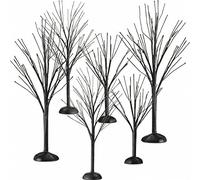 Winter Village Accessories Mini Tree Ornament Autumn Artificial Tree Display Small Bare Branch Trees Fall Fake Branches Tabletop Tree for Home Office Festival Decor, 3 Sizes(Black)