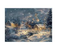 Winter Village Church 1000pcs Mini Puzzle for Family Challenging