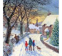 Winter Walk by Sarah Adams Pack of 8 Christmas Cards