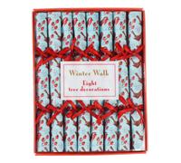 Winter Walk Mini Christmas Tree Decorations (pack Of 8)