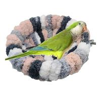 Winter Warm Bird Nîdo - Cozy Parakeet Cabin | Plush Hammock for Cages | Soft Coral Fleece Lining, Sturdy Design, Easy to Clean, Shelter for Small Animals