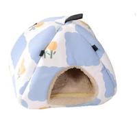 Winter Warm Chinchilla Bed, Plush Cotton Hideaway Hut, Cozy Small Animal Sleeping Bag, Insulated Pet Nest for Chinchillas Hamsters Guinea Pigs, Cold Season Pet Supplies