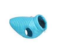 Winter Warm Cold-Proof Dog Down Jacket Lightweight Waterproof Bulldogs Yorkshire Terriers Schnauzers Coat With Zipper,Light Blue,M