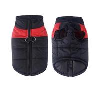 Winter Warm Cold-Proof Zipper Design Snow Dog Coat Waterproof Pet Vest Jacket For Labrador Greyhound Shiba Inu Golden,Red,5XL