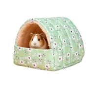 Winter Warm Hamster Bed Plush Guinea Pig Cave Small Animal Sleeping | Winter warm hamster bed features a plush cave with soft padding for guinea pigs and small pets.