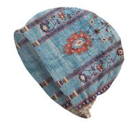 Winter Warm Hat Unisex Antique Persian Silk Rug Skullies Beanies Caps Unisex Fashion Winter Warm Knitting Hat Adult Bohemian Persian Style Bonnet Hats Gift