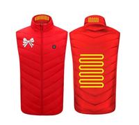 Winter Warm Heating Gilets Heated Waistcoat with Power Pocket Heating Vest with One Click Washable Electric Heated Vest (No Power Bank) Outdoor Windproof Body Warmer
