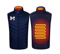 Winter Warm Heating Gilets Heated Waistcoat with Power Pocket Heating Vest with One Click Washable Electric Heated Vest (No Power Bank) Outdoor Windproof Body Warmer
