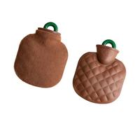 Winter Warm Hot Water Bag with Plush Cover Heat Retention Bed Warmers Hand Warming Device Warm Bottle for Cold Day Antileak Hot Bag