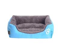 Winter Warm Large Dog Sofa Bed Dog Kneel Cat Mats House Cushion Pet Sleeping Sofa Beds Mat For Large And Small Dog Cat Bed(Blue,M 54cmx40cmx14cm)