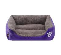 Winter Warm Large Dog Sofa Bed Dog Kneel Cat Mats House Cushion Pet Sleeping Sofa Beds Mat For Large And Small Dog Cat Bed(Purple,S 45cmx32cmx12cm)
