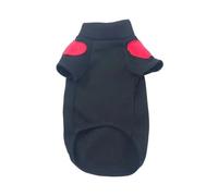 Winter Warm Pet Clothes Love Sweater Dog Cat For Taddy Puppy Medium Teddy Yorkshire Thickened Hoodies(Black,XS(old))