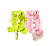 Winter Warm Pet Dog and Cat Hoodie, Puppy Dinosaur Suit, Dog Four Legs Clothes Pet Show (XS,Pink)