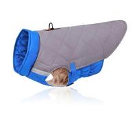 Winter Warm Sleeveless Adjustable Snow Dog Jacket With D-Ring For Labrador Retrievers Pug Shiba Inus Schnauzers Beagles,Gray,3XL