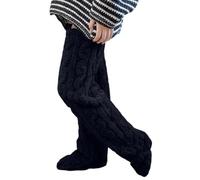 Winter Warm Socking Leg Cover Home Knee Socks Thick Pants Leg Warmers Fashion Soft Stretch Socking Thigh High Stockings Size Small