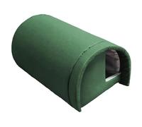 ＡＷＨＡＯ Winter Warm Stray Cat Shelter Cats Cave Bed Windproof Thickened Outdoor Warm Kennel for Yard Garage Hedgehog Small Pet Nest, Green, 50x32x32cm