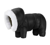 Winter Warm Thick Dog Hoodie Coat Soft And Comfortable Dog Jacket Clothes Outdoor Waterproof Windproof Pet Clothing Onesie Suitable For Small And Medium Dogs Chihuahua Yorkshire Terrier,Black,10