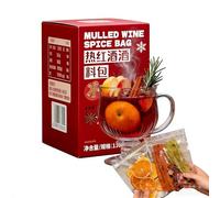 Winter Warm-Up Spice Kit, Make Delicious Mulled Wine, Spiked Hot Cider, and Cozy Cocktails for the Holiday Season(110g*1 box (5 packs with filter).)