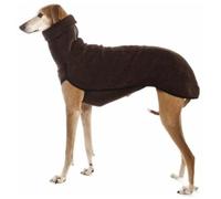 Winter Warm Windproof Cold-Proof High Collar Dog Coat Pets Jumper Sweater For Great Danes Greyhounds Pitbull Whippet,Brown,M