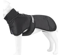 Winter Warm Windproof Reflective Adjustable Dog Jacket Coat For Dachshunds Labradors Greyhounds Shiba Inus Sheepdogs,Black,XL
