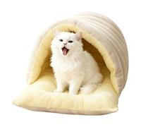 Winter Warming Cat Bed, Adorable & Functional, 45x30x19cm/17.72x11.81x7.48 Inches, Washable Cat Kennel, Puppy Sleeping Bed, Warm Winter Nest & Comfortable, For Animal Living Room