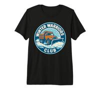 Winter Warriors Club Snow Plow Truck Driver Premium T-Shirt