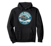Winter Warriors Club Snow Plow Truck Driver Pullover Hoodie