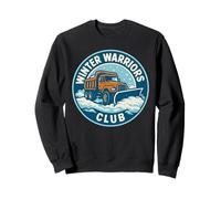 Winter Warriors Club Snow Plow Truck Driver Sweatshirt