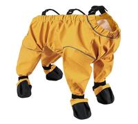 Winter Water Proof And Snow Proof Doggie Leg Doggie Boots Rain Boots With Suspender Outdoor Adjustable Pants DirtyProof Sleeves AntiSlip Shoes Protector AntiDirt Pants With Boots (Yellow, XS)