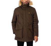 Lyle & Scott Men's Winter Weight Micro Fleece Lined Parka Olive S
