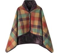 Winter Wheelchair Blanket for Adults, Made of Soft Flannel Material and Wearable Insulation Blanket, Designed Specifically for Wheelchair Users(Brown,80x130cm)