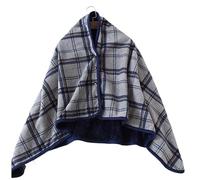 Winter Wheelchair Blanket for Adults, Wheelchair Cloak Plus Velvet Thickened Care Shawl, Warm Knee Blanket Casual Cloak(N)