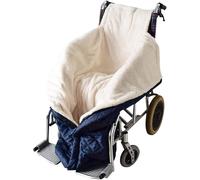 Winter Wheelchair Blanket, Windproof Fleece Lined Wheelchair Warmer Cover with Zipper, Wheelchairs Slip Bag Foot Bag Adults for Wheel-chair User