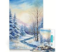 Winter Whisper Jigsaw for Adults1000 Pieces Mind Boost Game Seamless Fit Precise Pieces Relaxing Indoor Group Activity (50x75cm)