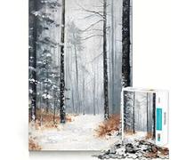 Winter Whispering Woods 1000 Piece Jigsaws for Adults Brain Sharp Game Smooth Burr Free Surface Fascinating Hobby for Idle Moments (38x52cm)