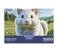Winter White Hamster 1000 Pieces Jigsaw Puzzles Engaging Educational Games Jigsaw Puzzle Unique Puzzle Gift for Gifts 38x26cm/1000pcs