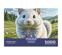 Winter White Hamster 1000 Pieces Jigsaw Puzzles Engaging Educational Games Jigsaw Puzzles Unique Puzzle Gift for Adults & Families 70x50cm/1000pcs