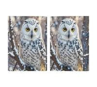 Winter White Owl Passport Holder Personalized Passport Wallet for Women Men Travel Document Organizer Holder