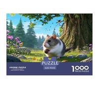 Winter White Russian Dwarf Hamster 1000 Piece Jigsaw Puzzle For Adults Challenging Game Stress Relief Puzzle Exercise The Memory of The Brain for Adults And Kids, Age 12 Years Up 70x50cm/1000pcs