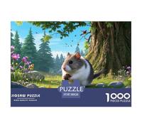 Winter White Russian Dwarf Hamster 1000 Piece Jigsaw Puzzle For Adults Family Challenge Toys Stress Relief Puzzle Exercise The Memory of The Brain for The Whole for Women, Gifts for Men