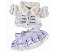 Winter white & silver outfit / teddy clothes to fit Build a Bear / Bear Factory bears