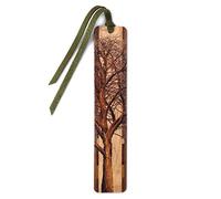 Winter Willow Tree Wooden Bookmark - Also Available with Personalization - Made in USA