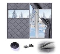Winter Window Ilat Cover ered Frost Blocker for Home & Camper Keeps Cold Out Gray 160x130cm Perfect for Attics & Cold Weather Protect