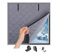 Winter Window Ilat Kit 30-150cm Thermal ains for Indoor Use Energy-Saving Cover for Attics Gray 110x250cm Heat Retent Solut for Cold Weather