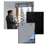 Winter Window Ilat Kit Thermal ains for Interior Use 50-160cm Energy-Saving Cover for Attic Black Size 120x250cm Heat Retent Solut