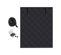 Winter Window Insulation - 3 Layer Thermal Covering Film, Windproof Draft Blocker Curtain, Reusable Warm Cold Weather Shield, Energy Saving Home Supplies | for Bedroom Living Room Garage